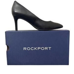 Women's Rockport Black Leather Pumps Heels Size 8